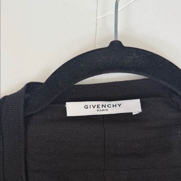 GIVENCHY Wool Knit Sweater With Lace Detail Sleeves | $875 Retail - Picture 2 of 6